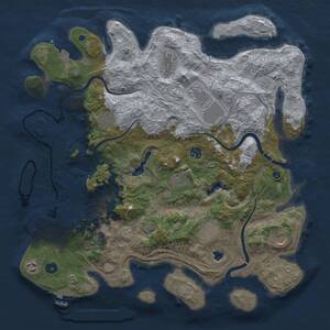Thumbnail Rust Map: Procedural Map, Size: 4250, Seed: 1153678907, 16 Monuments