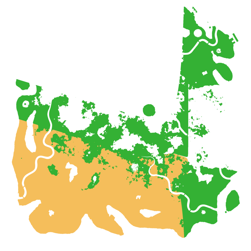 Biome Rust Map: Procedural Map, Size: 5500, Seed: 1999274293