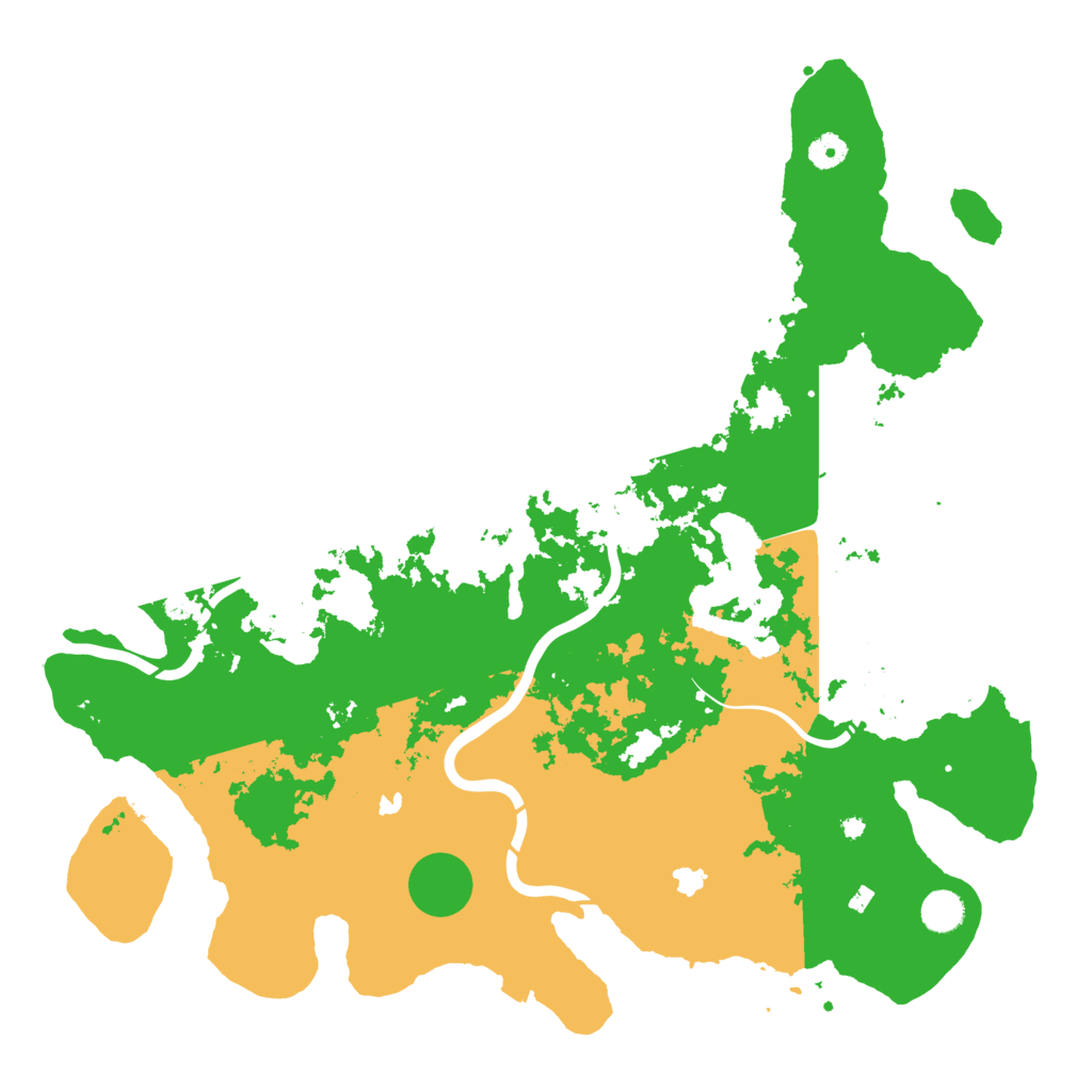 Biome Rust Map: Procedural Map, Size: 4500, Seed: 1999216003