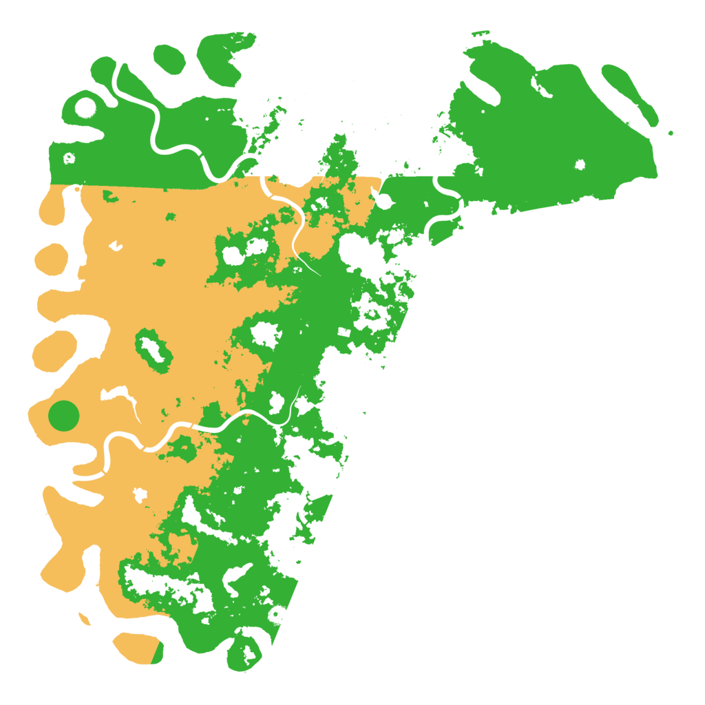 Biome Rust Map: Procedural Map, Size: 6000, Seed: 96223