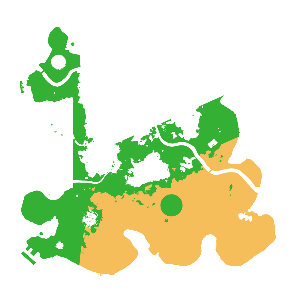 Biome Rust Map: Procedural Map, Size: 3500, Seed: 1517118230