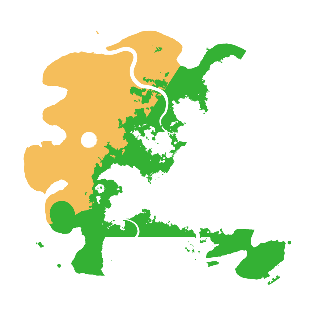 Biome Rust Map: Procedural Map, Size: 3500, Seed: 846696