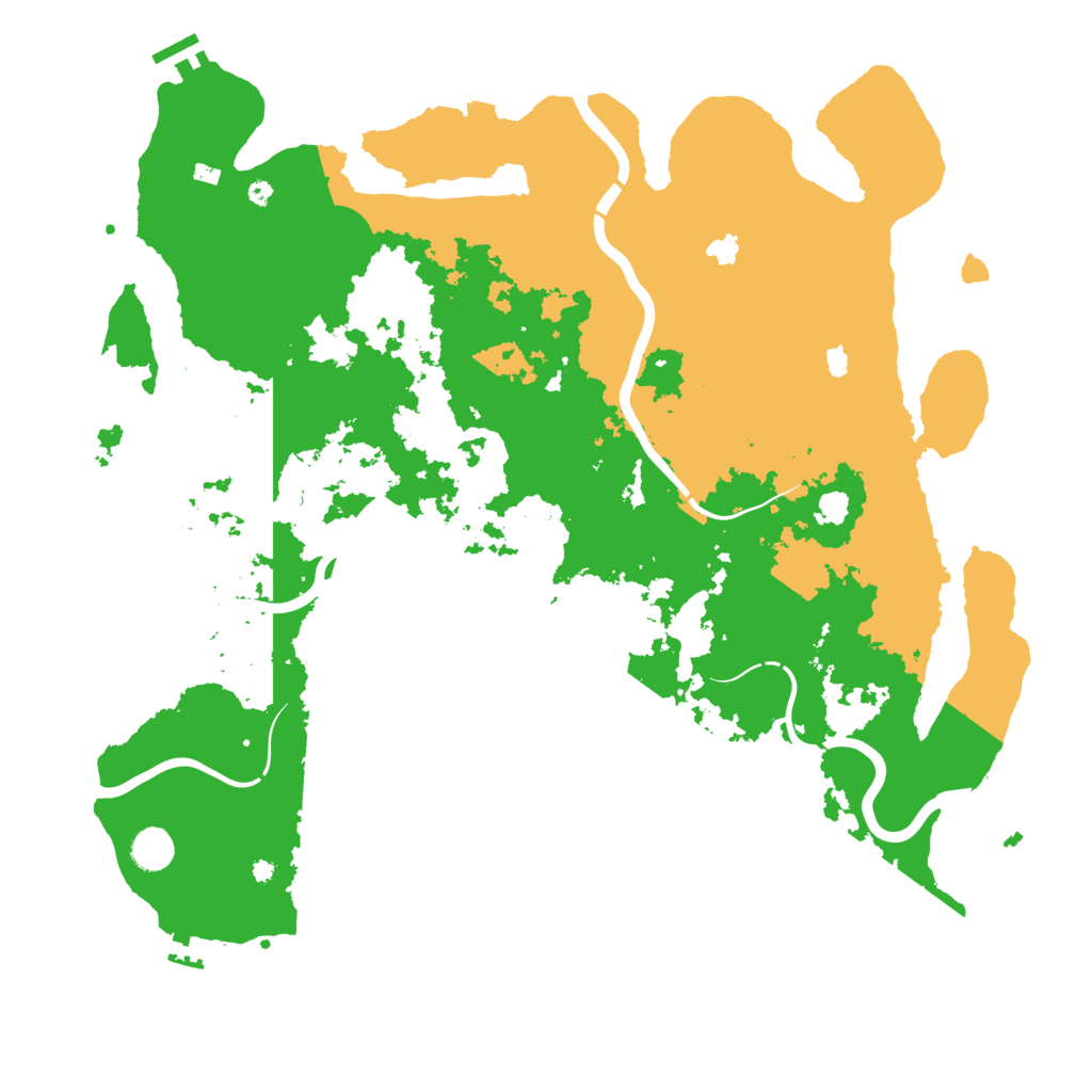 Biome Rust Map: Procedural Map, Size: 4500, Seed: 77476891