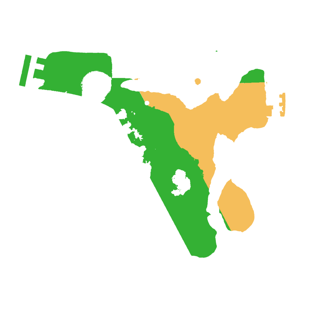 Biome Rust Map: Procedural Map, Size: 2000, Seed: 835941748
