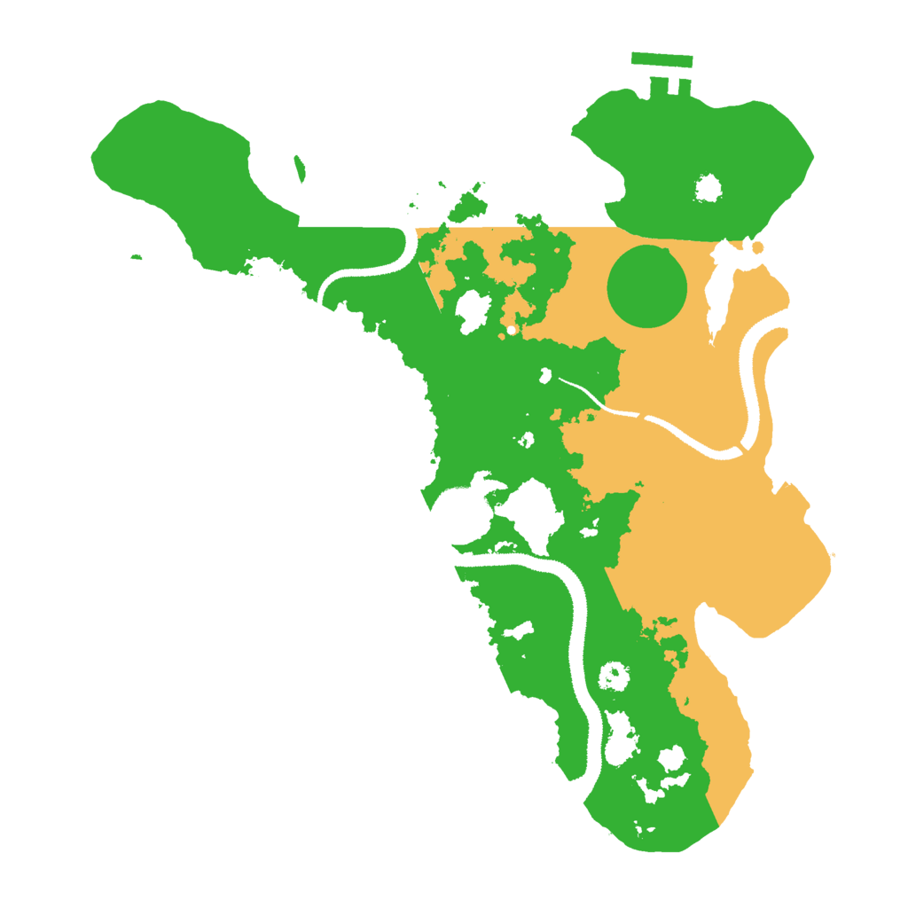 Biome Rust Map: Procedural Map, Size: 3000, Seed: 4588