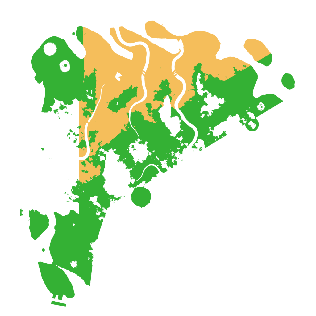 Biome Rust Map: Procedural Map, Size: 4300, Seed: 45090000
