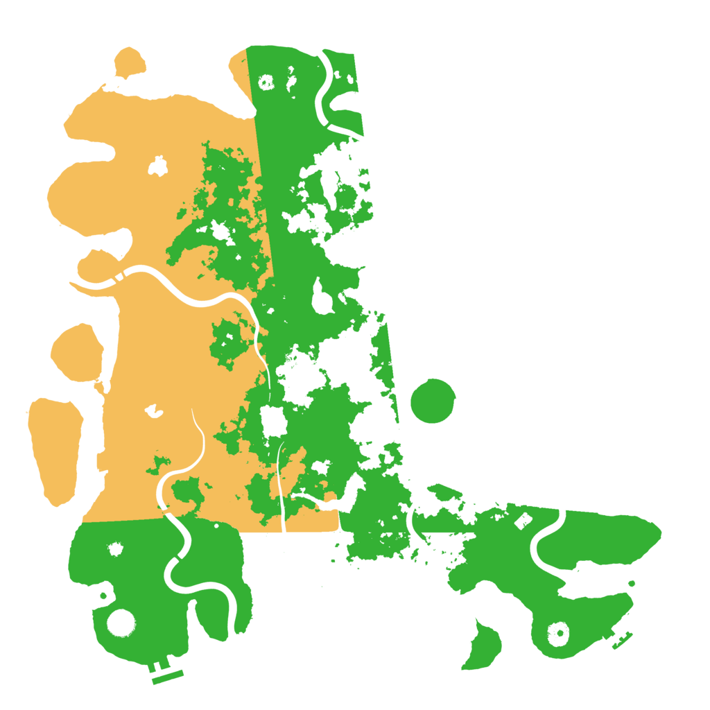 Biome Rust Map: Procedural Map, Size: 4500, Seed: 14357
