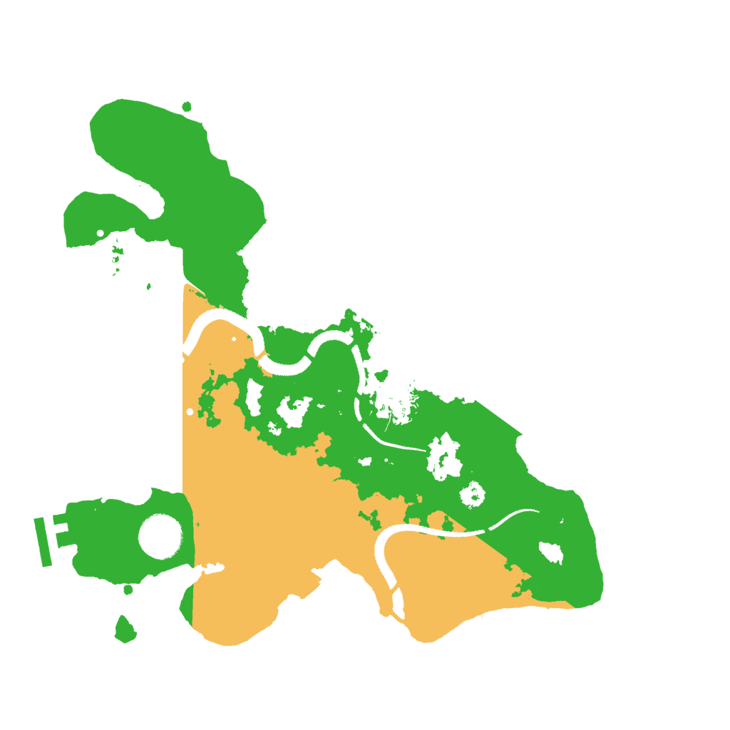 Biome Rust Map: Procedural Map, Size: 3000, Seed: 621479