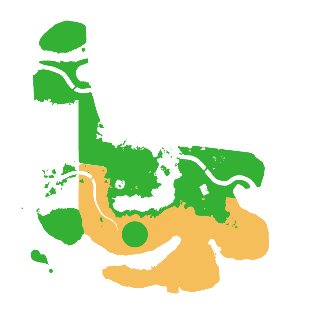 Biome Rust Map: Procedural Map, Size: 3200, Seed: 1704223311