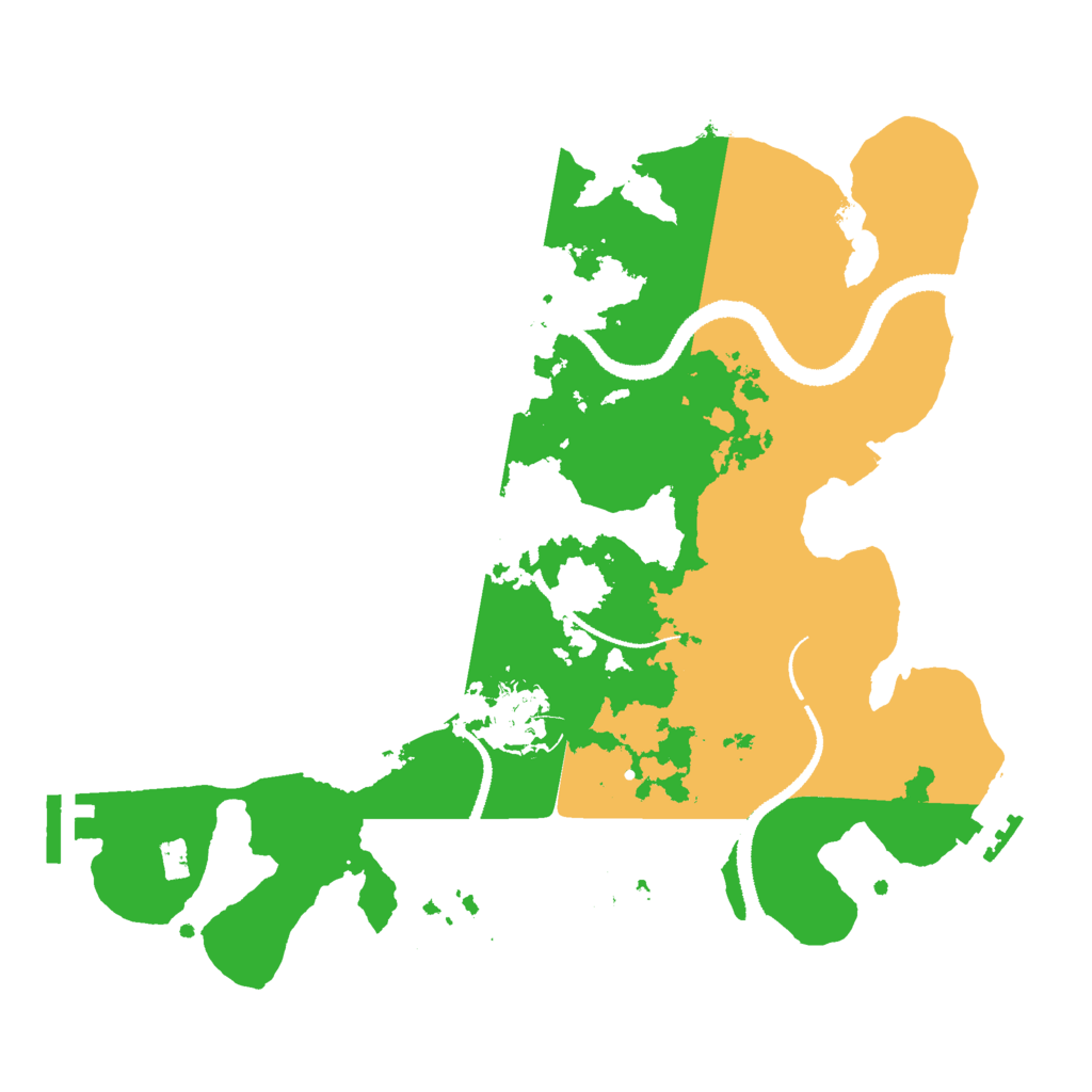 Biome Rust Map: Procedural Map, Size: 3000, Seed: 892315