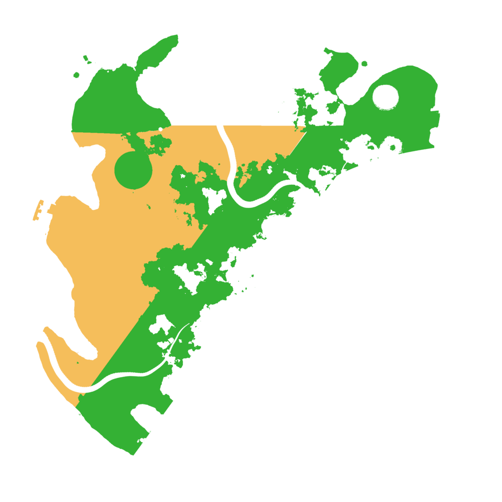 Biome Rust Map: Procedural Map, Size: 3500, Seed: 985788550