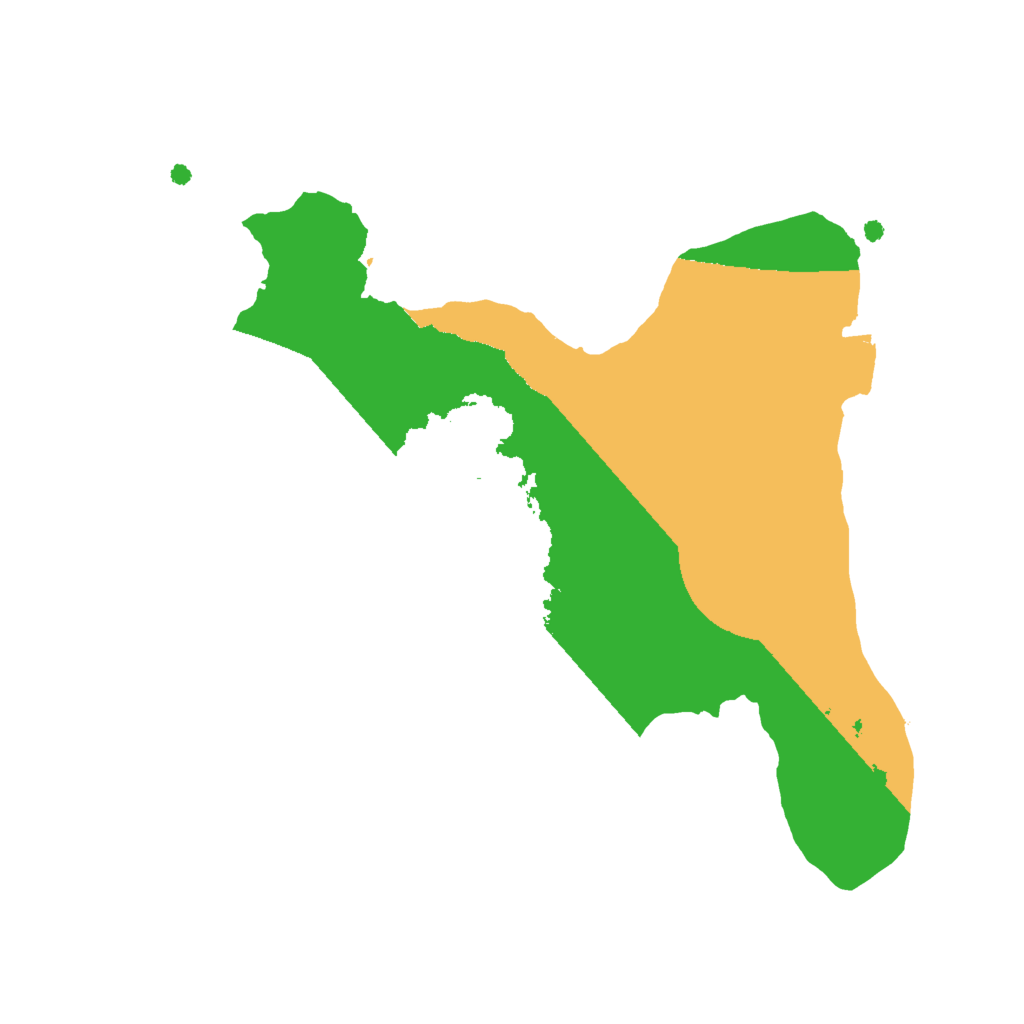 Biome Rust Map: Procedural Map, Size: 2000, Seed: 1092558469