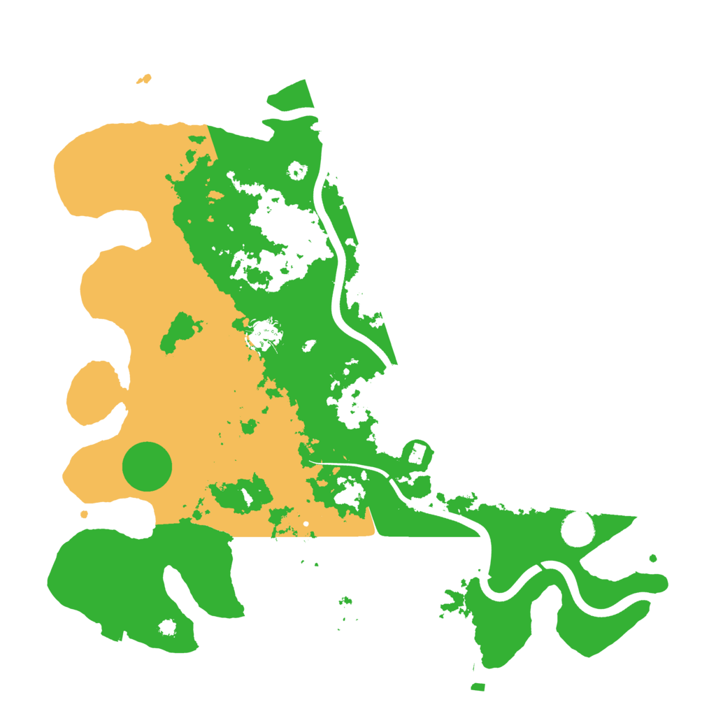 Biome Rust Map: Procedural Map, Size: 3800, Seed: 1758261604