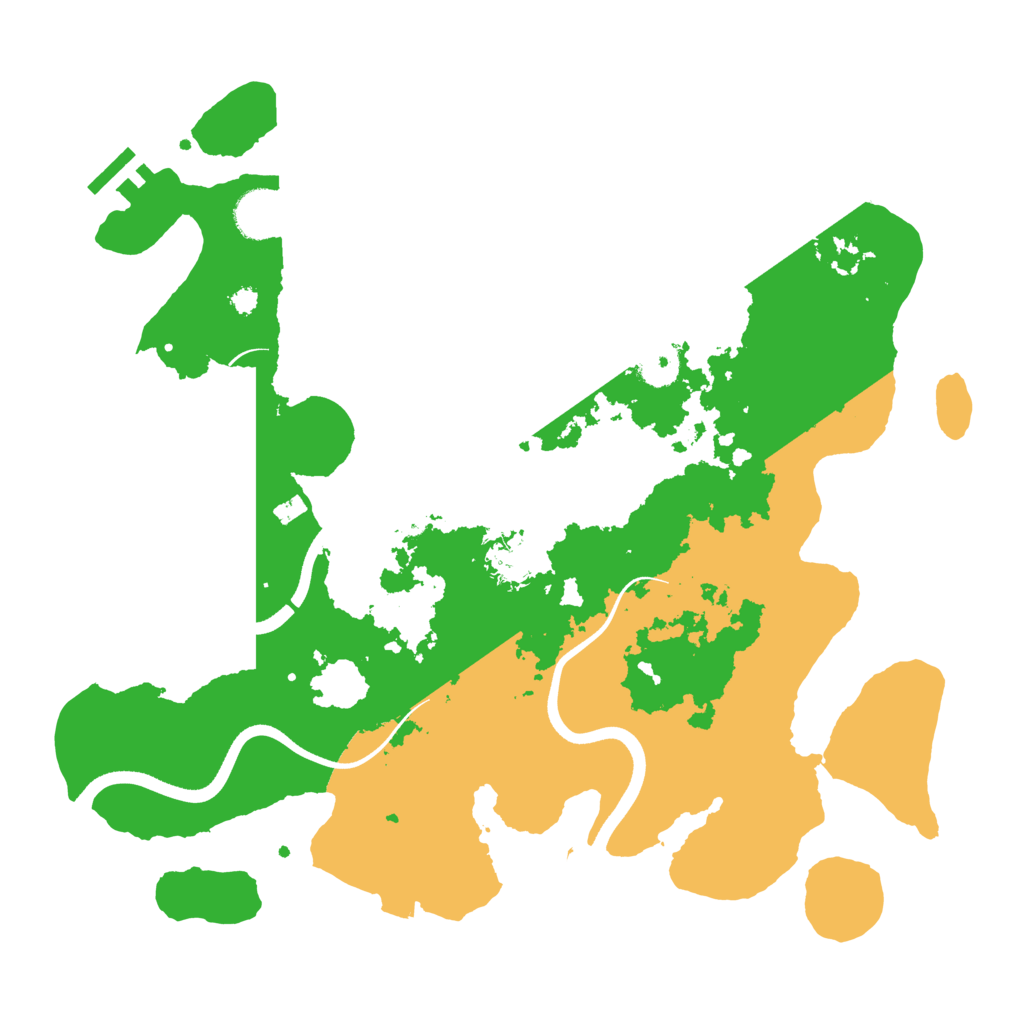 Biome Rust Map: Procedural Map, Size: 3600, Seed: 197