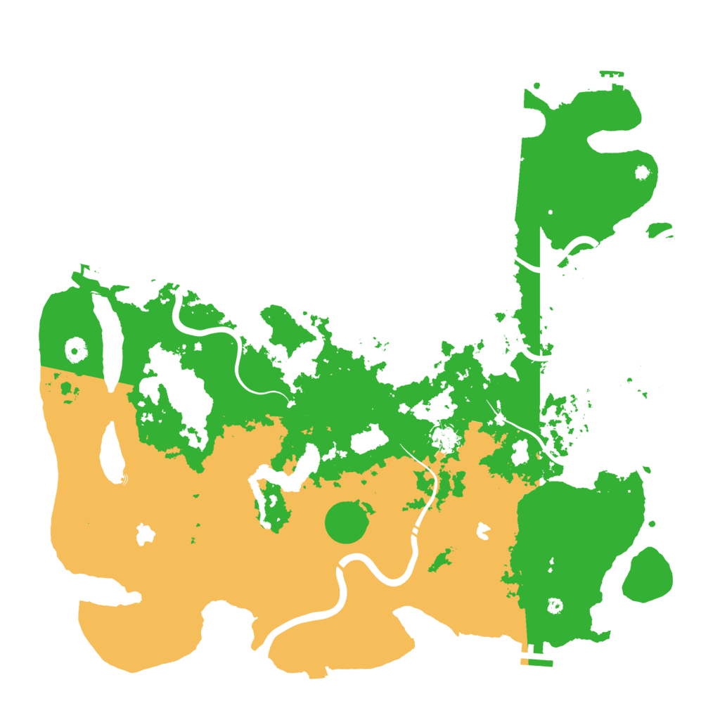 Biome Rust Map: Procedural Map, Size: 4500, Seed: 1393815537