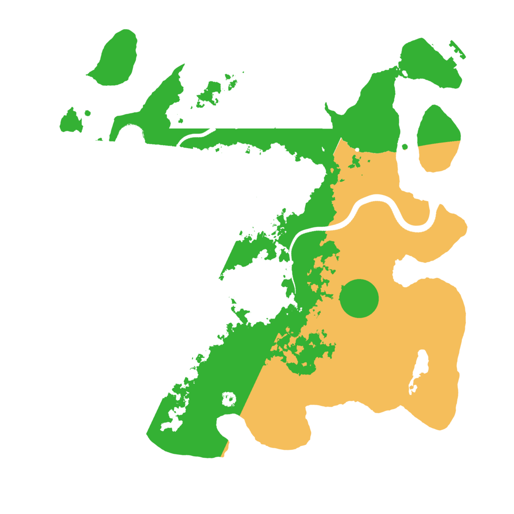 Biome Rust Map: Procedural Map, Size: 3500, Seed: 1234304245