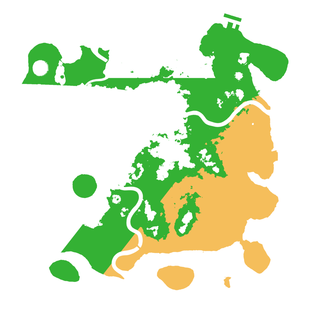 Biome Rust Map: Procedural Map, Size: 3500, Seed: 489643