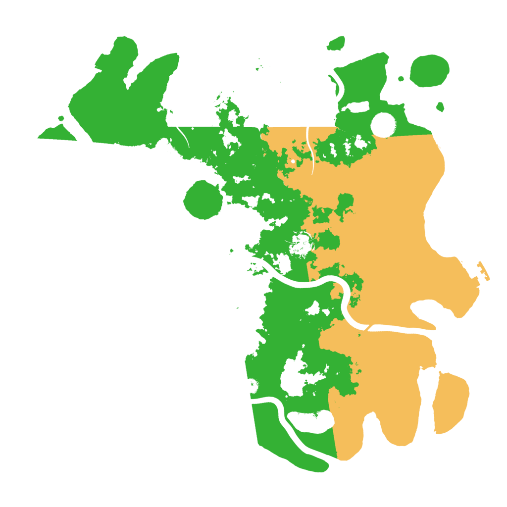 Biome Rust Map: Procedural Map, Size: 3700, Seed: 475107