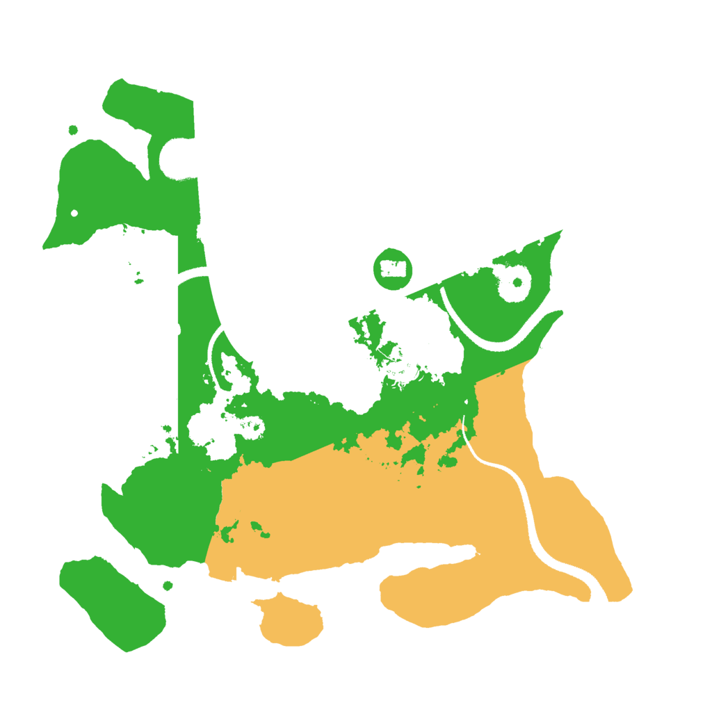 Biome Rust Map: Procedural Map, Size: 3000, Seed: 58603