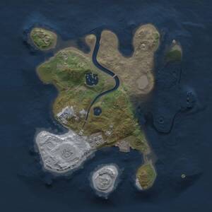 Thumbnail Rust Map: Procedural Map, Size: 2400, Seed: 2125911918, 5 Monuments