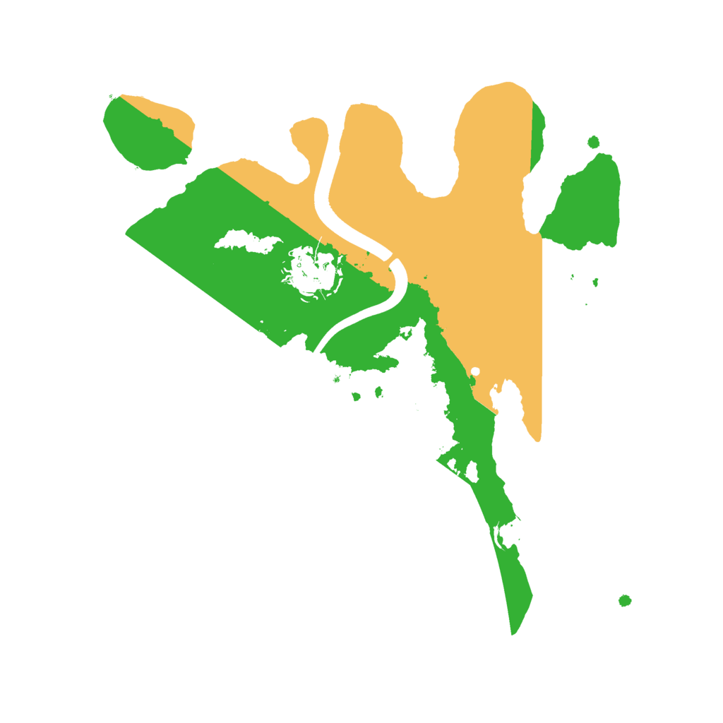 Biome Rust Map: Procedural Map, Size: 2400, Seed: 2125911918