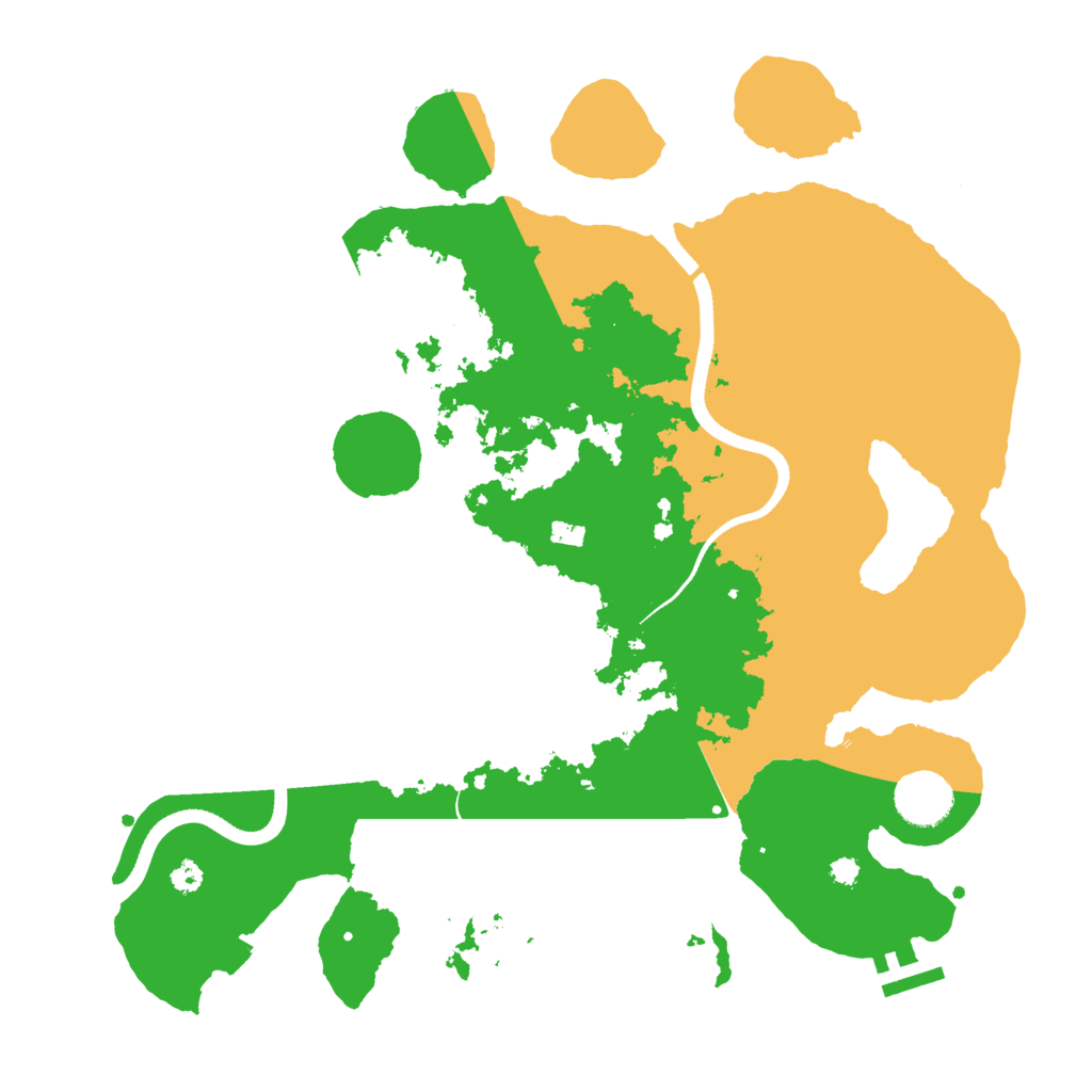 Biome Rust Map: Procedural Map, Size: 3500, Seed: 86452476