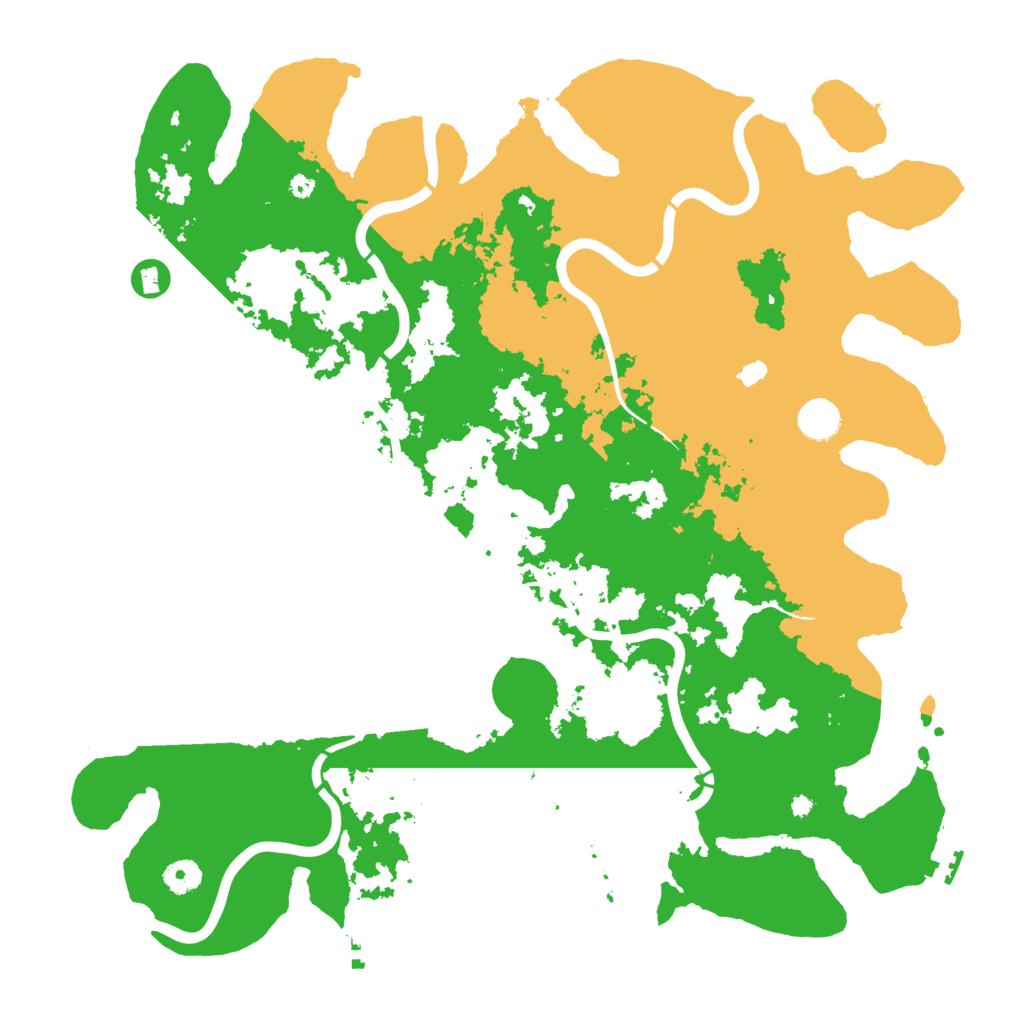 Biome Rust Map: Procedural Map, Size: 4300, Seed: 70901469