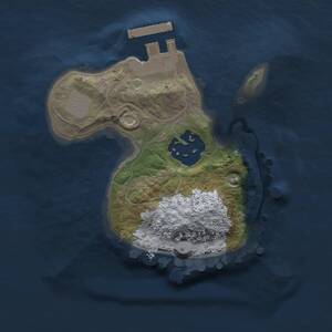 Thumbnail Rust Map: Procedural Map, Size: 1500, Seed: 75000, 3 Monuments