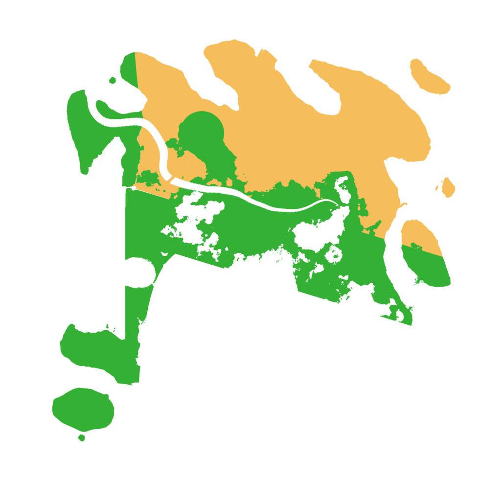 Biome Rust Map: Procedural Map, Size: 3000, Seed: 35989741