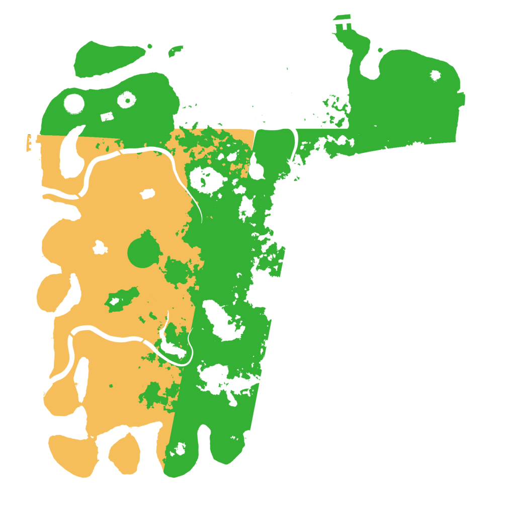 Biome Rust Map: Procedural Map, Size: 4500, Seed: 83666542