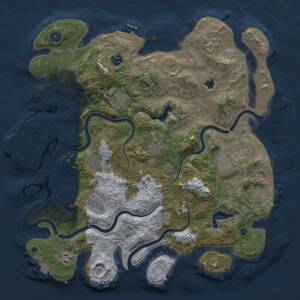 Thumbnail Rust Map: Procedural Map, Size: 4200, Seed: 292100719, 16 Monuments