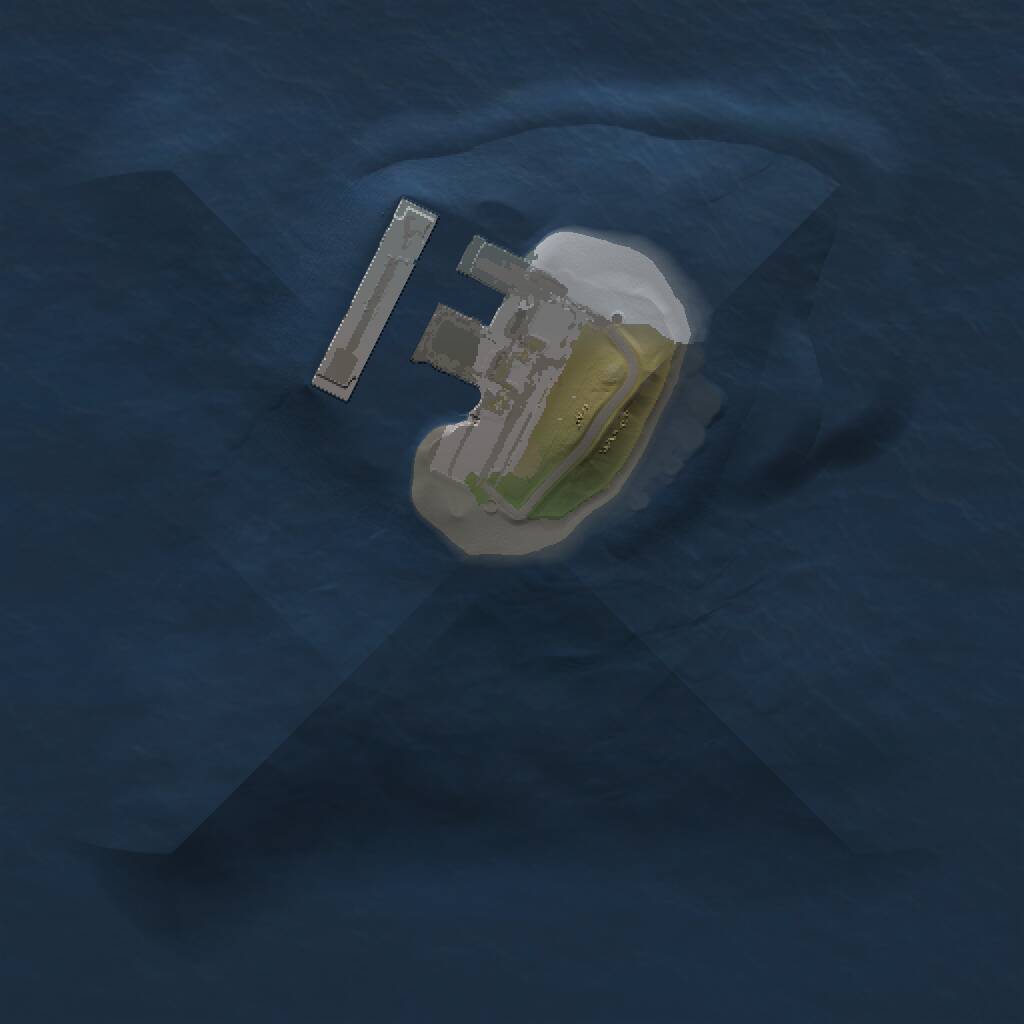 Rust Map: Procedural Map, Size: 1000, Seed: 850253880, 2 Monuments