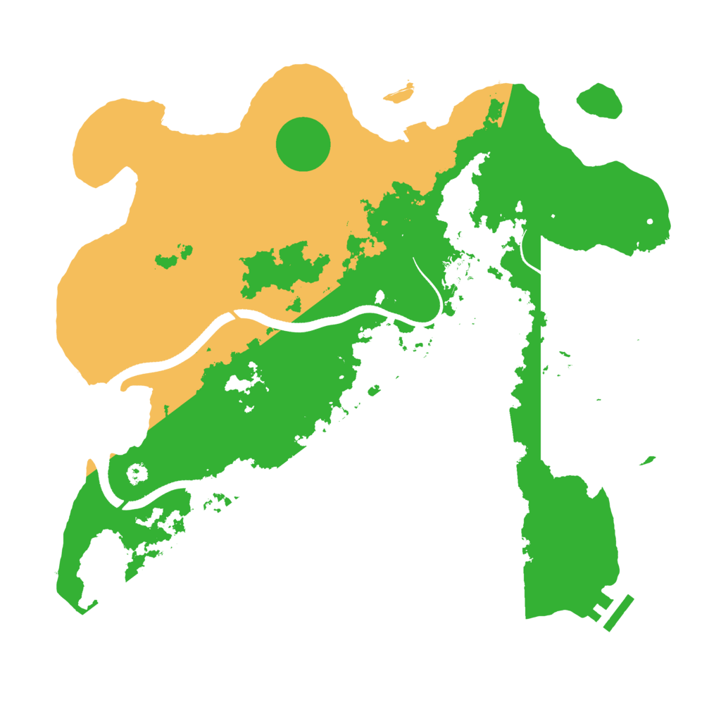 Biome Rust Map: Procedural Map, Size: 3500, Seed: 597342