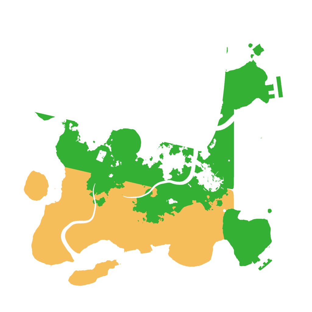 Biome Rust Map: Procedural Map, Size: 3000, Seed: 18763