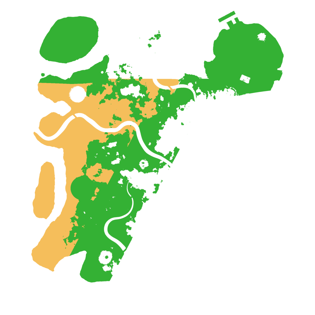 Biome Rust Map: Procedural Map, Size: 3500, Seed: 874683