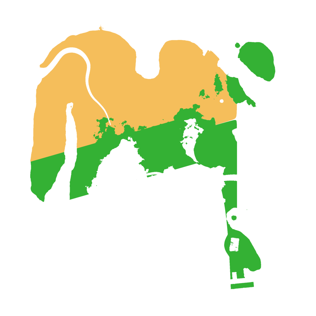 Biome Rust Map: Procedural Map, Size: 2500, Seed: 1833239979