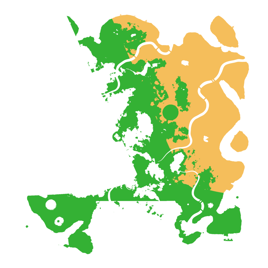 Biome Rust Map: Procedural Map, Size: 4500, Seed: 22335