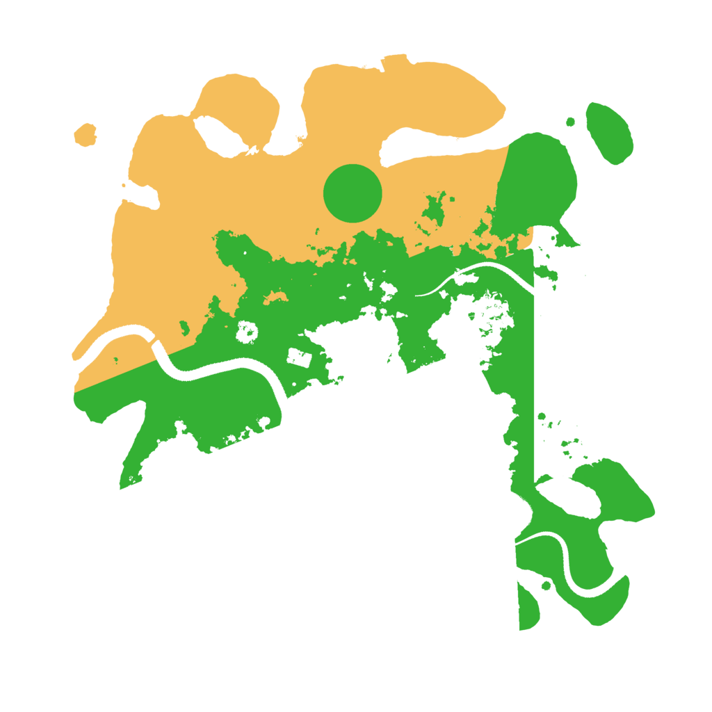 Biome Rust Map: Procedural Map, Size: 3200, Seed: 577168810