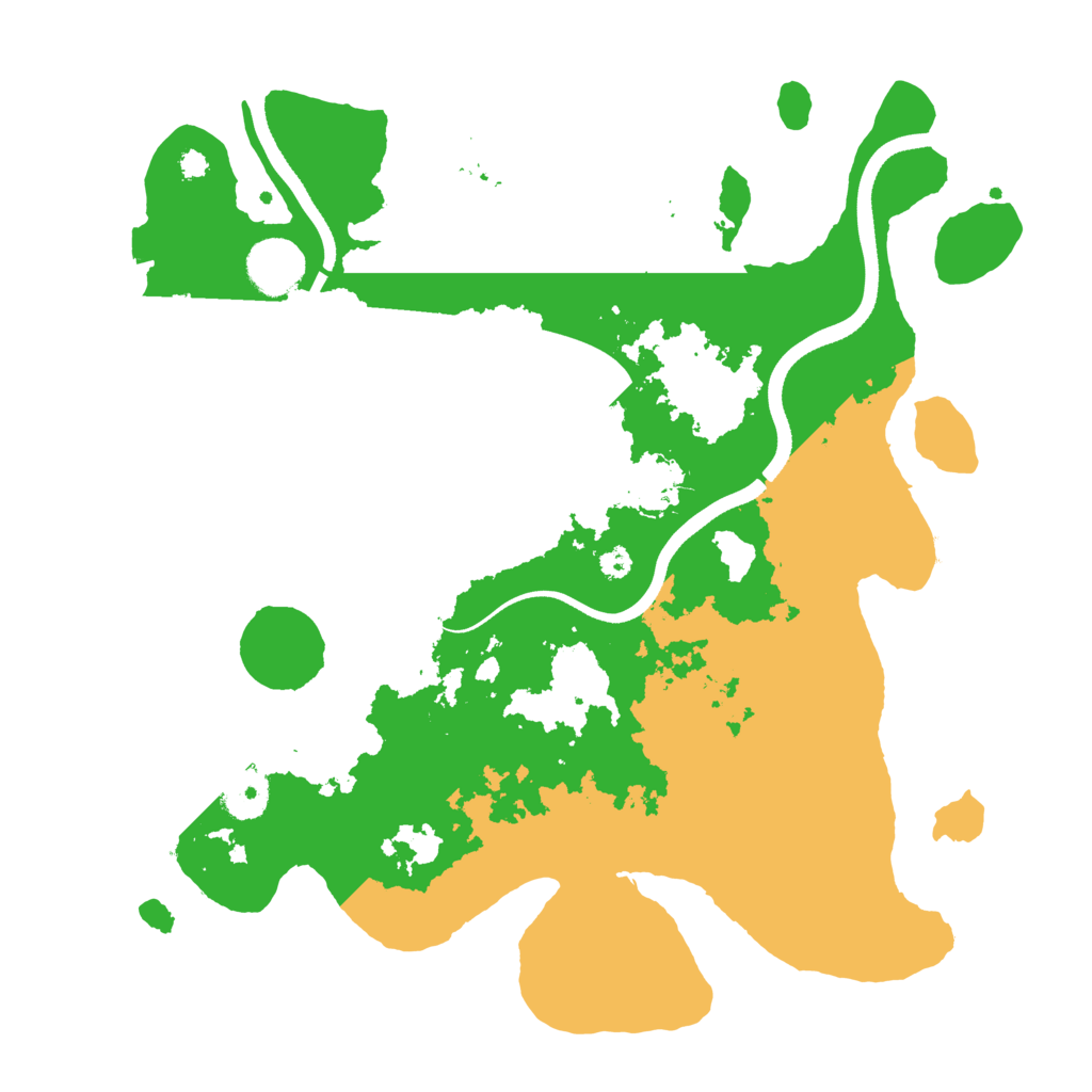 Biome Rust Map: Procedural Map, Size: 3500, Seed: 442179109