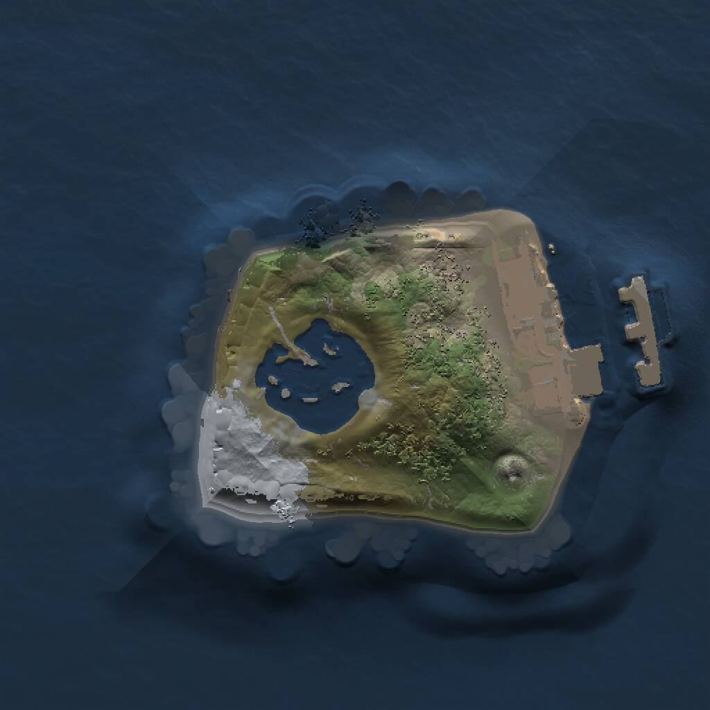 Rust Map: Procedural Map, Size: 1000, Seed: 848428029, 3 Monuments