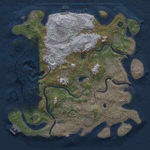 Thumbnail Rust Map: Procedural Map, Size: 4250, Seed: 827800902, 16 Monuments