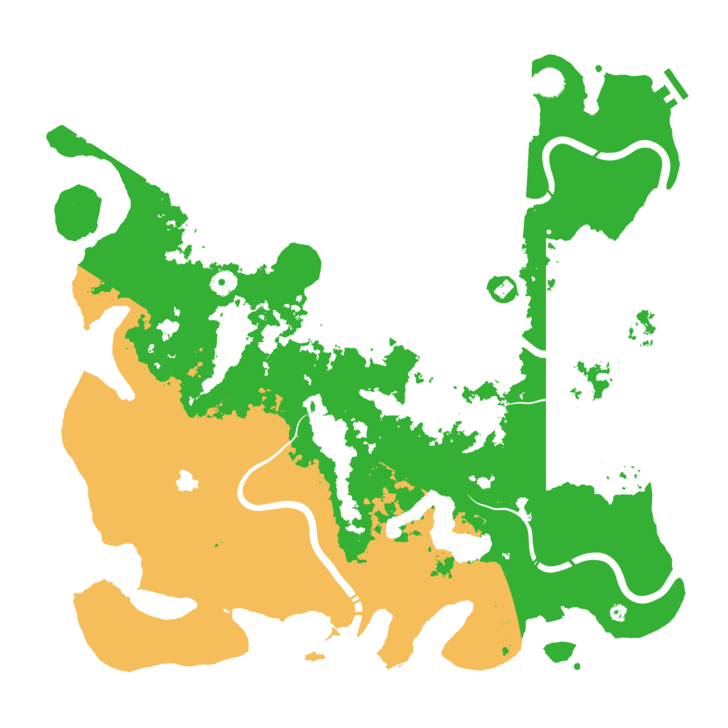 Biome Rust Map: Procedural Map, Size: 4300, Seed: 684204