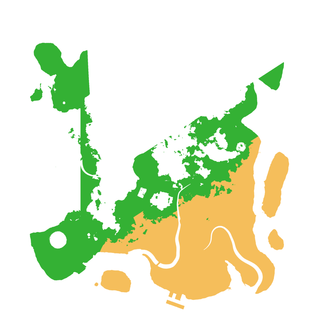 Biome Rust Map: Procedural Map, Size: 3500, Seed: 44539364