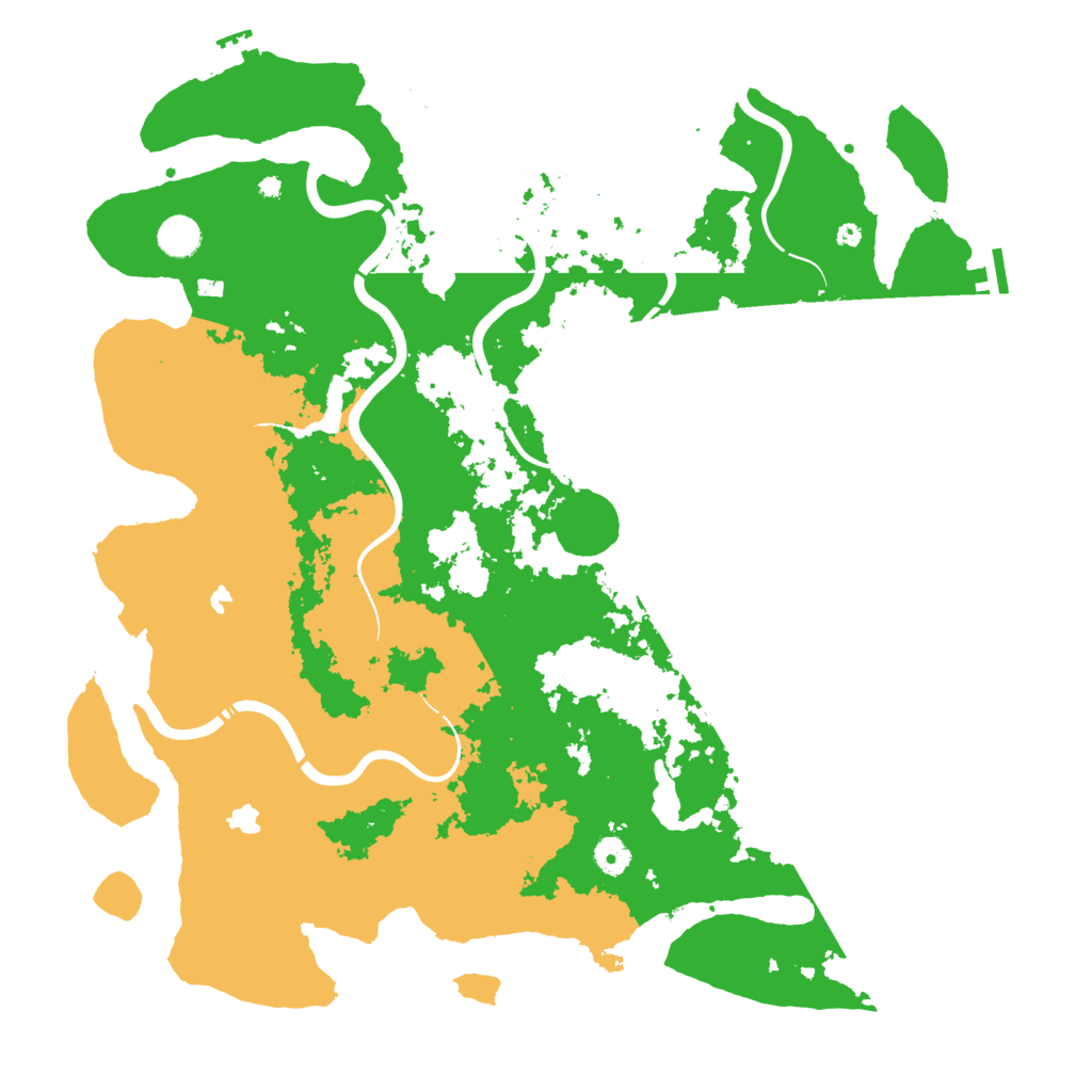 Biome Rust Map: Procedural Map, Size: 4500, Seed: 424214483