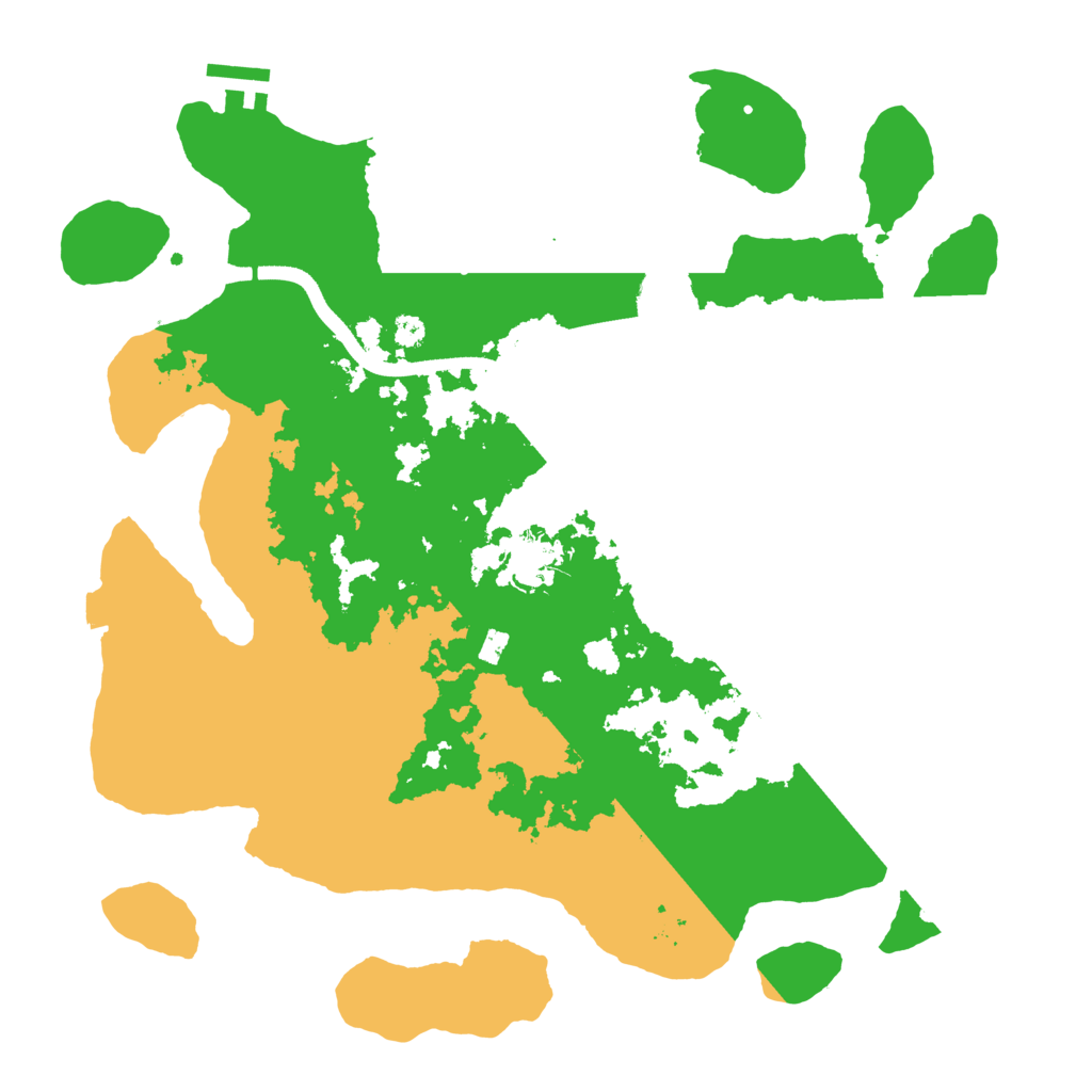 Biome Rust Map: Procedural Map, Size: 3500, Seed: 775202764