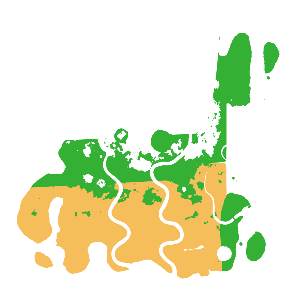 Biome Rust Map: Procedural Map, Size: 3700, Seed: 754582111