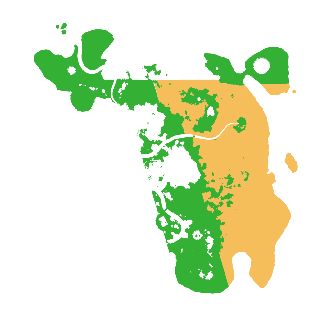 Biome Rust Map: Procedural Map, Size: 3500, Seed: 1545162685