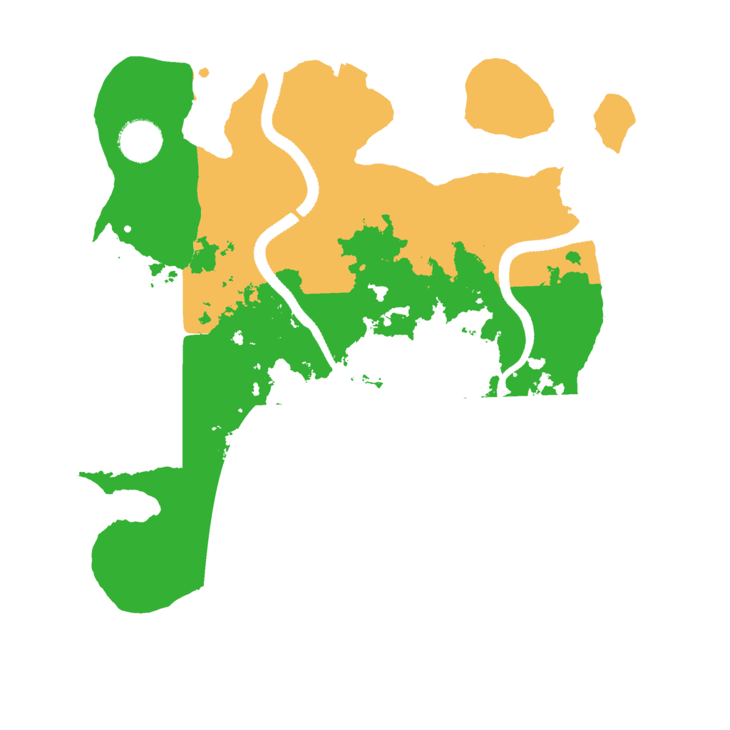 Biome Rust Map: Procedural Map, Size: 3000, Seed: 459464401