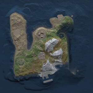 Thumbnail Rust Map: Procedural Map, Size: 2000, Seed: 1384275530, 5 Monuments