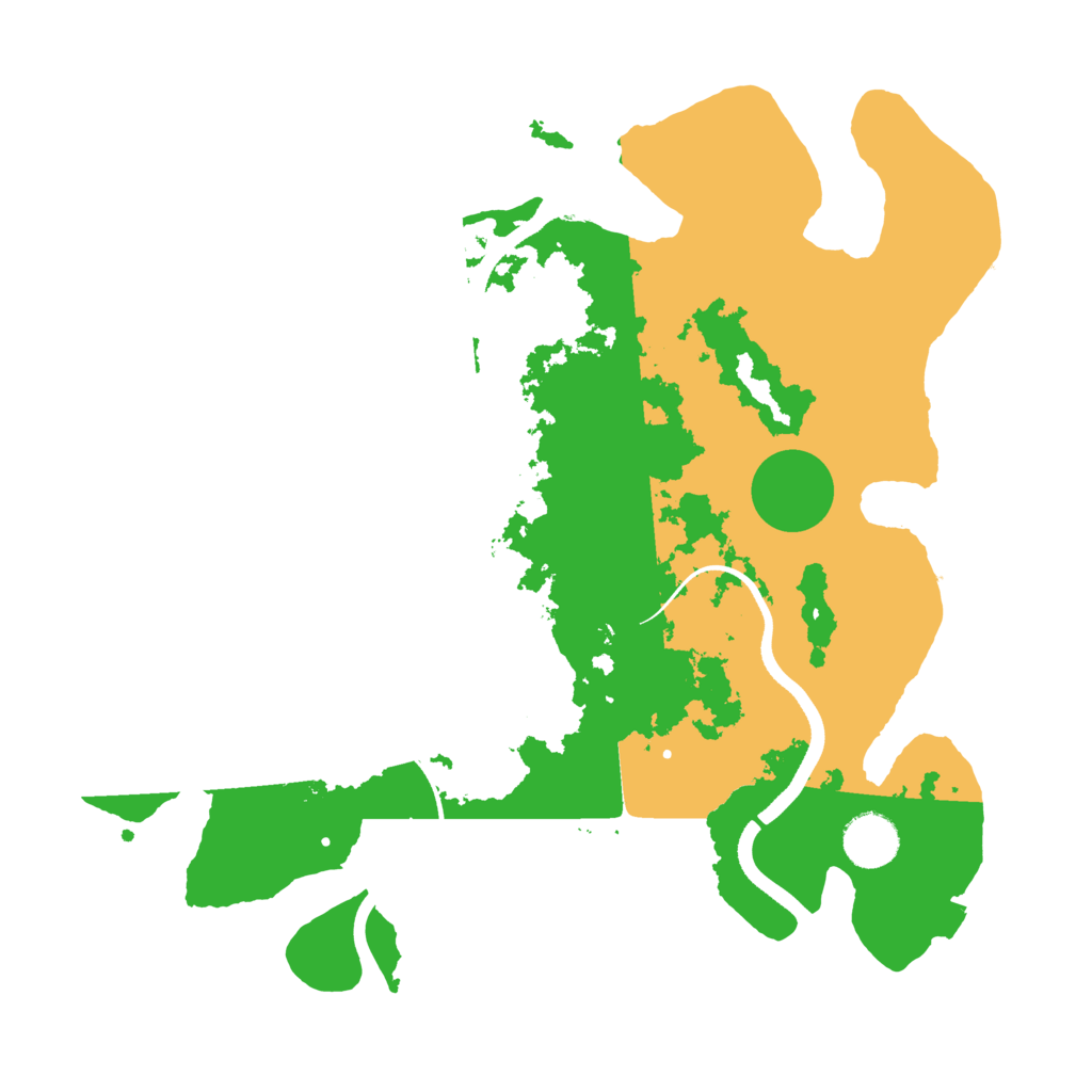 Biome Rust Map: Procedural Map, Size: 3500, Seed: 1510